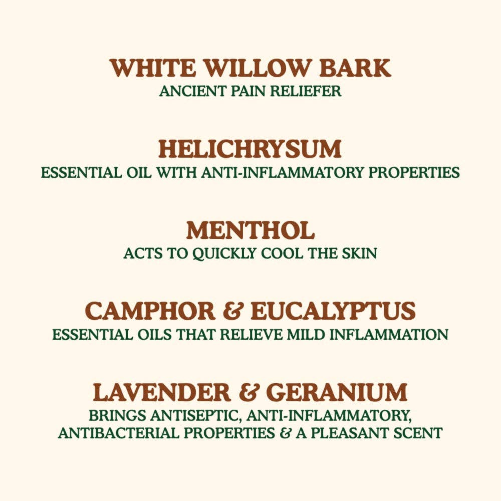Willow Balm Pain Relief Cream 12 Ct Display