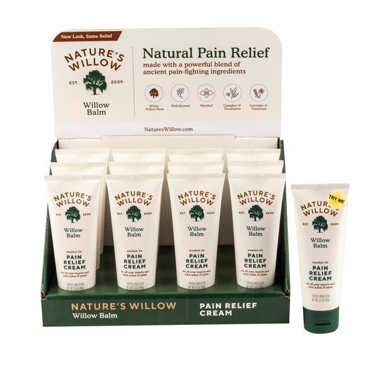 Willow Balm Pain Relief Cream 12 Ct Display